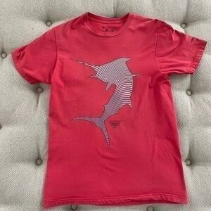 Columbia Swordfish Graphic Coral Color Short Sleeve Tshirt S
